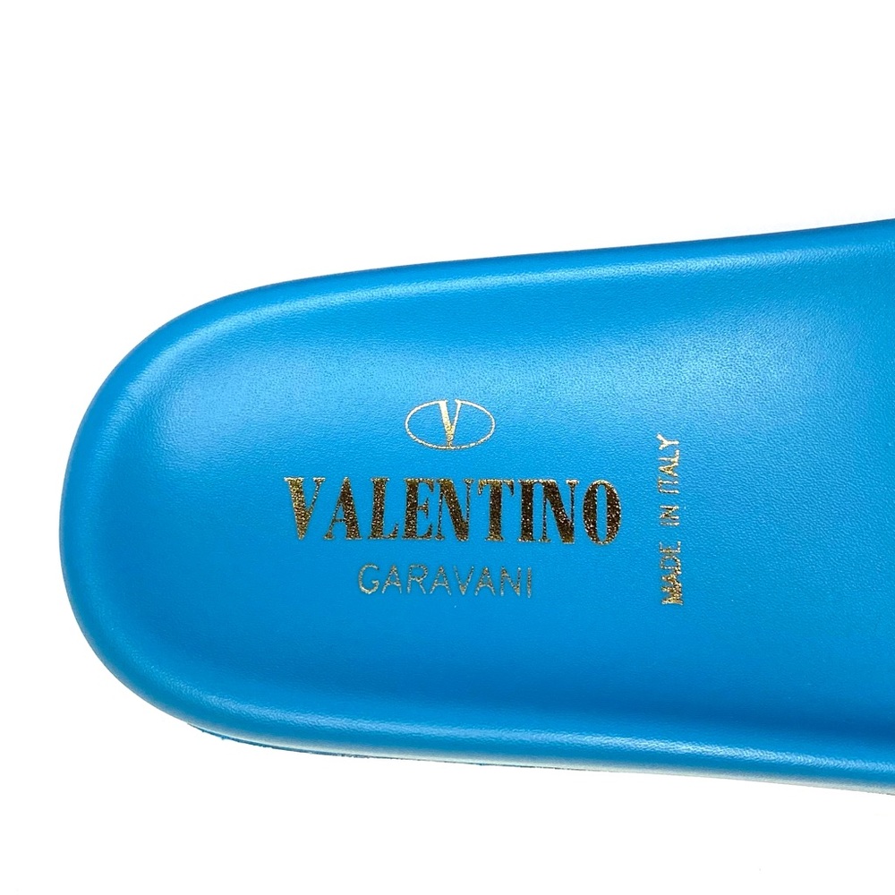 Valentino Leather Rockstud Quilted Slide - Picture 4 of 5